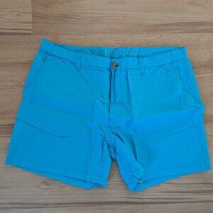 New Woof Clothing Commando Corporation Chino Shorts XXL 6” Inseam Turquoise Tan